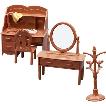 Стол для кукольного домика, маленькая модель комода, миниатюрное украшение, аксессуары для игрового домика, миниатюрная мебель для стола, крошечный