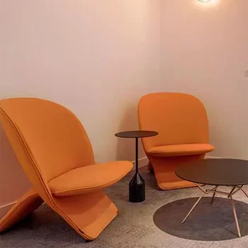 Стулья для гостиной из массива дерева, креативный дизайн, балкон, легкие роскошные стулья, шезлонг в постмодернистском стиле, современная мебель