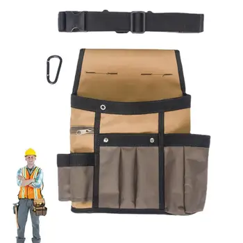 Сумка для инструментов на поясе с несколькими карманами, поясная сумка для мужчин, Регулируемые сумки на ремне для инструментов, инструмент для строительства, электрика, плотника, садовника