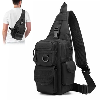 Тактическая сумка через плечо, скрытая кобура для пистолета, сумка для переноски, военные инструменты EDC, рюкзак-слинг для пистолета на открытом воздухе, Регулируемая упаковка