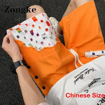 Хлопчатобумажные шорты в стиле пэчворк для мужчин, летняя роскошная одежда, Короткий баскетбольный мяч, Новая одежда в корейском стиле, Уличная одежда 5XL 2023