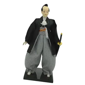 Японская мужская кукла-самурай, Восточные куклы, модель, подарок для взрослых, коллекционная 12